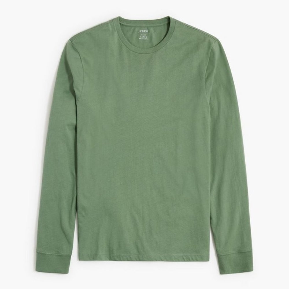 J. Crew Long sleeve jersey tee L